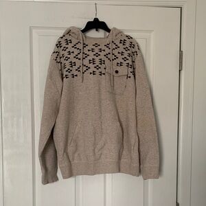 #38 Vans men’s Nordic Pullover Hoodie Oatmeal cream size M